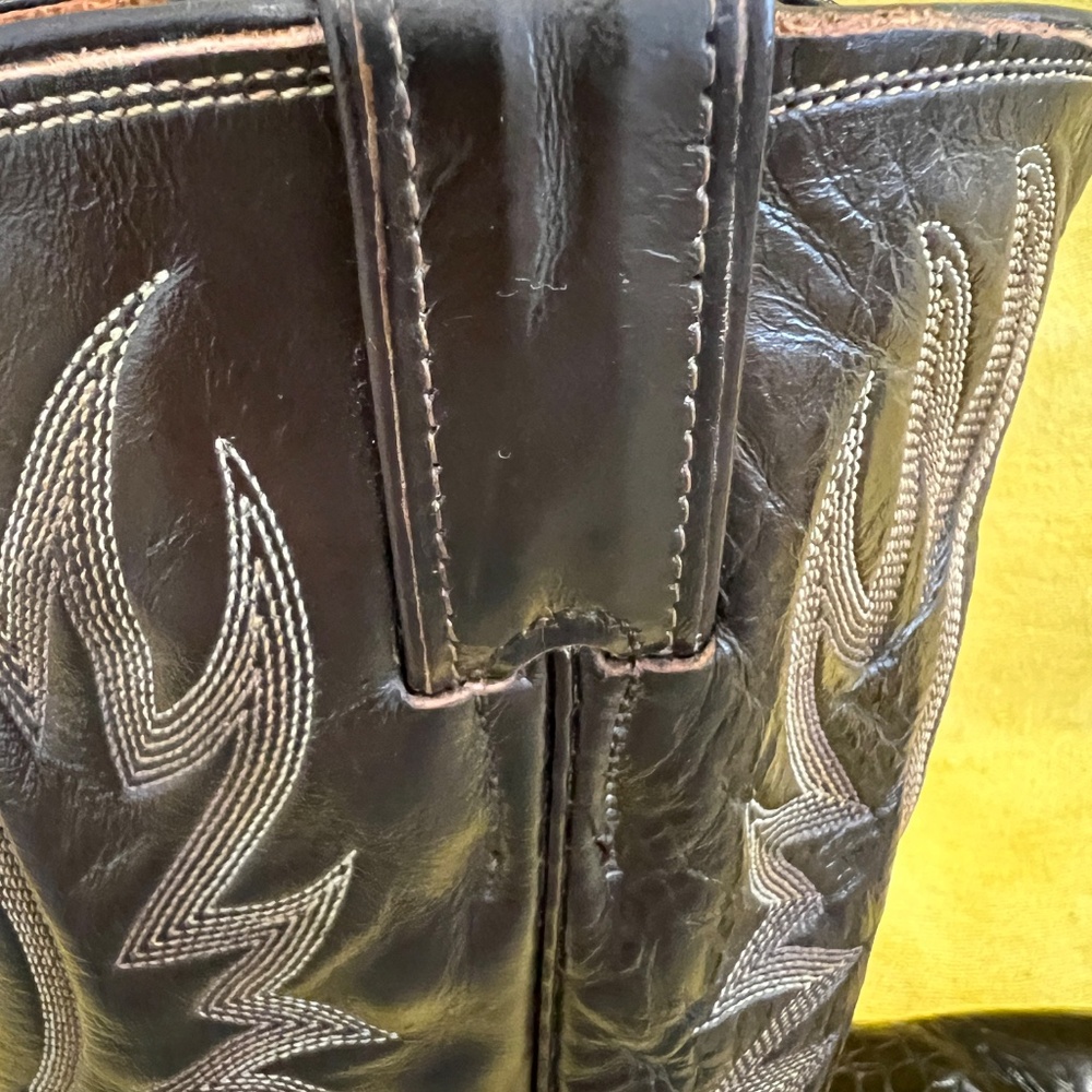 Rare Exotic Pre-Ban Justin Sea Turtle Boots - Picture 8 of 16